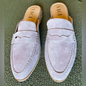 Vici Collection Faux Suede Oxford Mule Slip-ons - Size 9